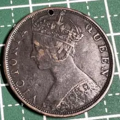 アンティーク 海外コイン 1877年 香港1セント硬貨 ヴィクトリア女王