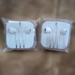 Apple純正 EarPods　ホワイト ジャック イヤホン 2個セット 未使用