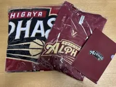 越谷アルファーズ　Tシャツ　バスタオル　クリアファイル