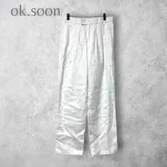 ok.soon プリーツ入り チノパン - メルカリ