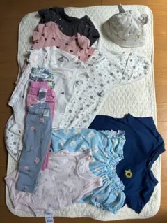 copertaスワドル&ベビー服セット10点