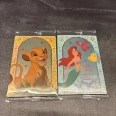 ディズニー　ウエハースカード　2枚