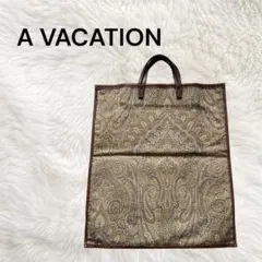 A VACATION】FAN PAISLEY トートバッグ ペイズリー - メルカリ