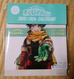 新品　僕のヒーローアカデミア 2025×2026 卓上カレンダー　non・no