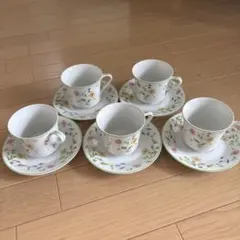 NARUMI カップ&ソーサー 5客セット