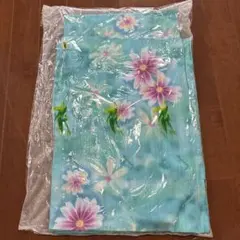 水色花柄とオレンジウサギ浴衣・帯セット