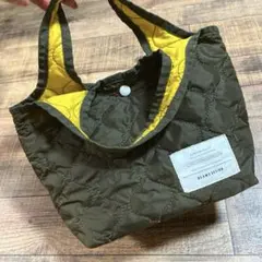 BEAMS DESIGN キルティング トートバッグ カーキ