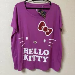 【新品】ユニクロ　キティコラボ　Tシャツ　キラキラ　ストーン　ビジュー