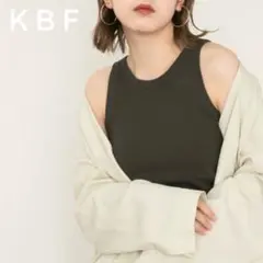【美品】KBF ケービーエフ　カップインアメスリRIBタンクトップのサムネイル