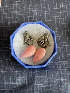レトロ　Vendome Aoyama 花モチーフ イヤリング　セット