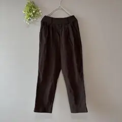 プティールバイヘルム［S］新品◎上品ナチュラル◎ウエストゴム◎タック入スラックス