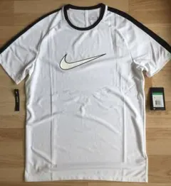 NIKE 《DRI-FIT》半袖 Tシャツ (白色＆黒縁ビッグロゴ) XL
