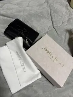 JIMMY CHOO 三つ折り財布 ブラックのサムネイル