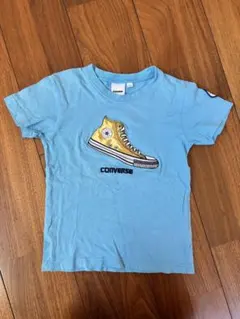 CONVERSE 水色 Tシャツ イエロー スニーカー　120センチ