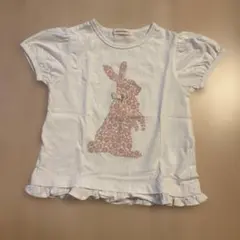 SENSE OF WONDER ウサギ花柄Tシャツ100