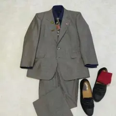 美品　昭和40年代　個人オーダー品　TALONジップ　ヴィンテージ　スーツ