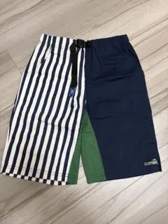 ハーフパンツ ストライプ ネイビー　160