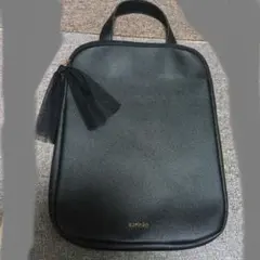 aurinko 黒 トートバッグ リボン付きのサムネイル