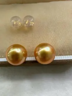 てり最強！南洋白蝶真珠ゴールデンパール 10mm 18k直結ピアス - メルカリ