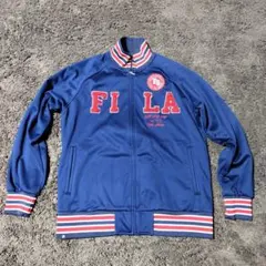 美品　FILA フィラ　メンズ　ジップアップ 裏起毛　LL