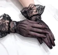 ブラック レース手袋