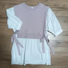 重ね着風シャツ　Mのサムネイル