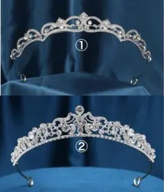 シルバー　ティアラセット