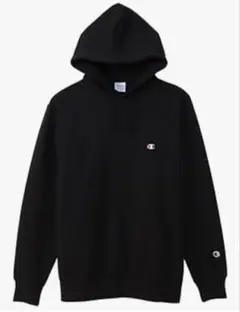 Champion ブラック フードパーカー メンズ　М　裏毛