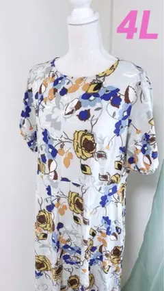 ★3 大きいサイズ♥花柄ワンピ ワンピース 3XL