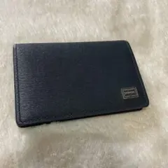 美品　porter ポーター　名刺入れ　パスケース　紺　革　カレントのサムネイル