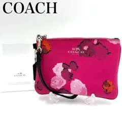 未使用 COACH コーチ シグネチャー ハート ポーチ 小物入れ レッド 赤 