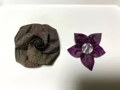 ハンドメイド　コサージュ、ブローチ