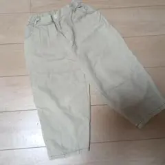 AD baby ベージュデニム風パンツ ウエストゴム 130 韓国子供服