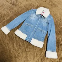 TOMMYJEANS トミーヒルフィガー　ボア　デニムジャケット y2k