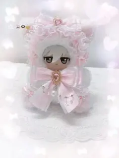 ツイードシリーズ　いつぬい　ちびぐるみ ぬい服　あんスタ　ピンク　ねこ　白 ツイードシリーズ いつぬい ちびぐるみ ぬい服 あんスタ ピンク ねこ