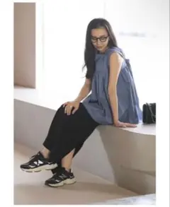 【SHIORI×MERI】バックノットデザインノースリブラウス