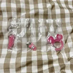 TWICE LOVELYS アクリルカラビナ フロッキーマスコット モモ