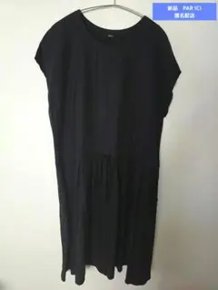 【新品】 パーリッシィ　PAR ICI　ブラック　カットソーワンピース　ドロストのサムネイル