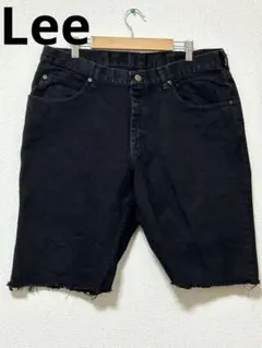 LEE ブラック デニム ショートパンツ 1000108 W36L29のサムネイル