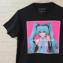 【S】初音ミク HATSUNE MIKU Tシャツ ブラック 海外古着