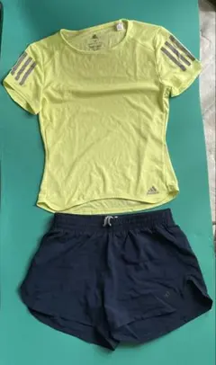 adidas ランニング シャツ パンツ 上下セット