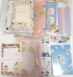 レターセットまとめ売り リラックマ キキララ おそ松さん 不思議の国のアリス他