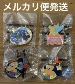 【新品】　東京ディズニーリゾート　キャラクター ピンバッジ 4個セット　非売品
