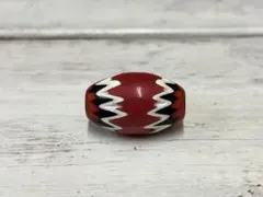 トレードビーズ ベネチア製 巨大5層赤シェブロン玉 No.1409011 トレードビーズ ベネチア製 巨大5層赤シェブロン玉 No.1409011 6