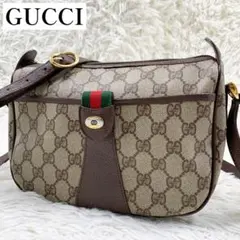 【✨美品✨】グッチ ショルダーバッグ シェリーライン GGスプリーム ブラウン