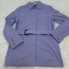 RALPH LAUREN　ラルフローレン　コート　薄手　ベルト付き　パープル