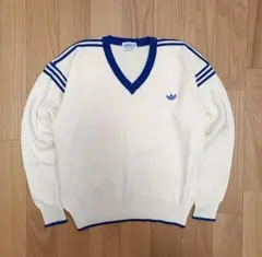 80s アディダス トレフォイルロゴ ニット セーター ヴィンテージ あいみょん
