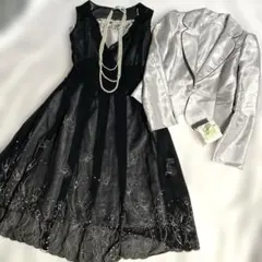 prose poem華やかパーティードレス＆ジャケット パールネックレス付き
