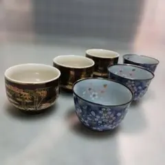 有田焼 湯飲み 6客セット 竹柄 桜柄 和食器