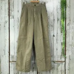 ☆サムシング☆EDWIN☆日本製☆パンツ ストレート XS カーキ ストレッチのサムネイル